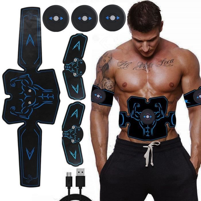 CEINTURE D'ELECTROSTIMULATION,Massage intelligent stimulateur musculaire  abdominale entraîneur musculaire Vibration minceur Machine - Cdiscount Sport