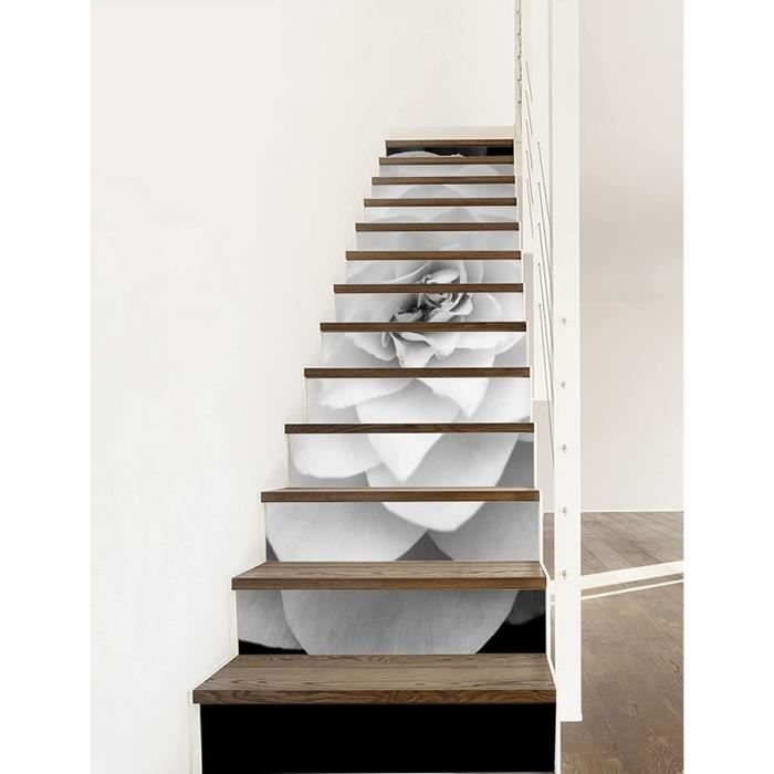 14 Autocollants Escalier 100x18cm - PVC Imperméable Adhésif | Décoration Contremarche