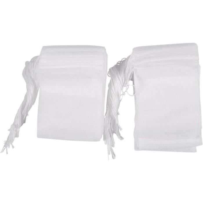 Sachet de the vide (R) 100Pcs jetables sachet de the vide avec fil