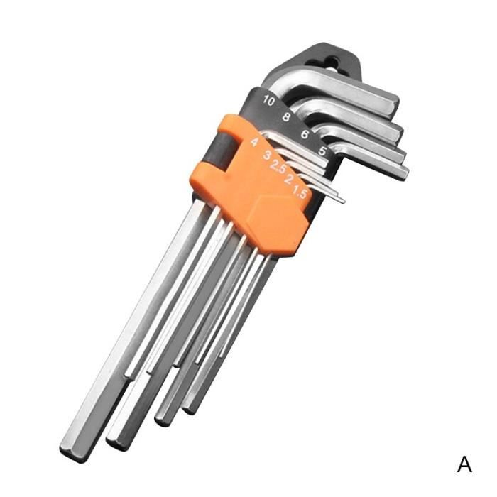 Mc872 9 Pieces Cle Hexagonale Cle Allen 1 16 3 8 Pouce Et Taille Metrique Chrome Vanadium Acier Cle Bras Court Ensem Achat Vente Cle Allen Mc872 9 Pieces Cle Hexagonale Cdiscount