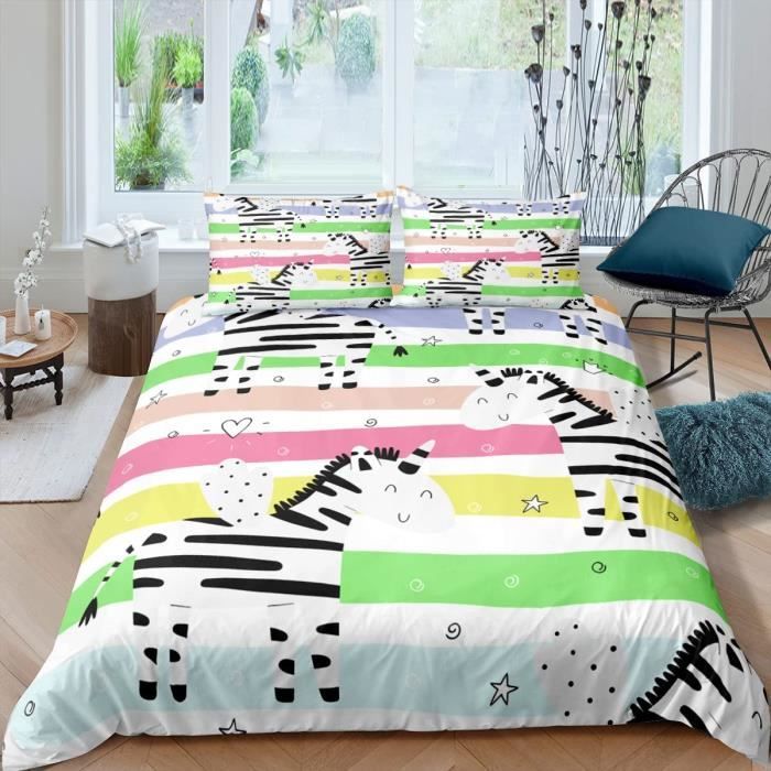 Pusheen Parure De Lit Réversible En 100 % Coton Avec Housse De Couette