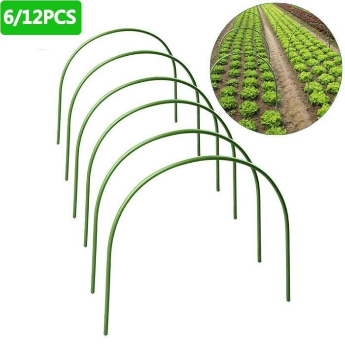 2.4 mm - 6pcs - Cerceaux de serre pour plantes, Tunnel de jardin, Support, outil pour fournitures agricoles d