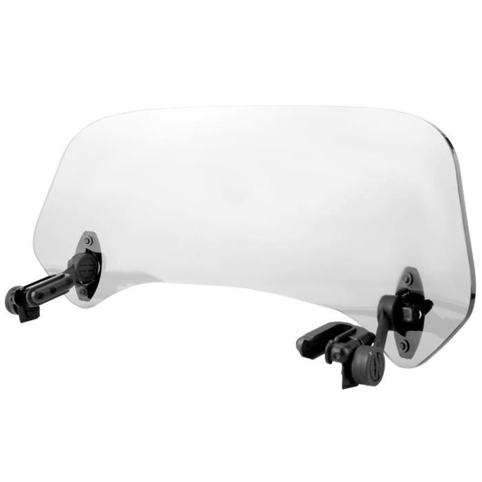 Pare-brise modifié - Tbest - Universel - Transparent - Réglable - Protection contre le vent