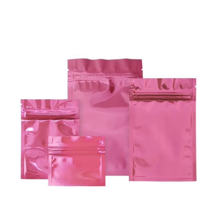 Lot De 50 Sacs Hermétiques En Mylar Refermables Avec Fermeture éclair