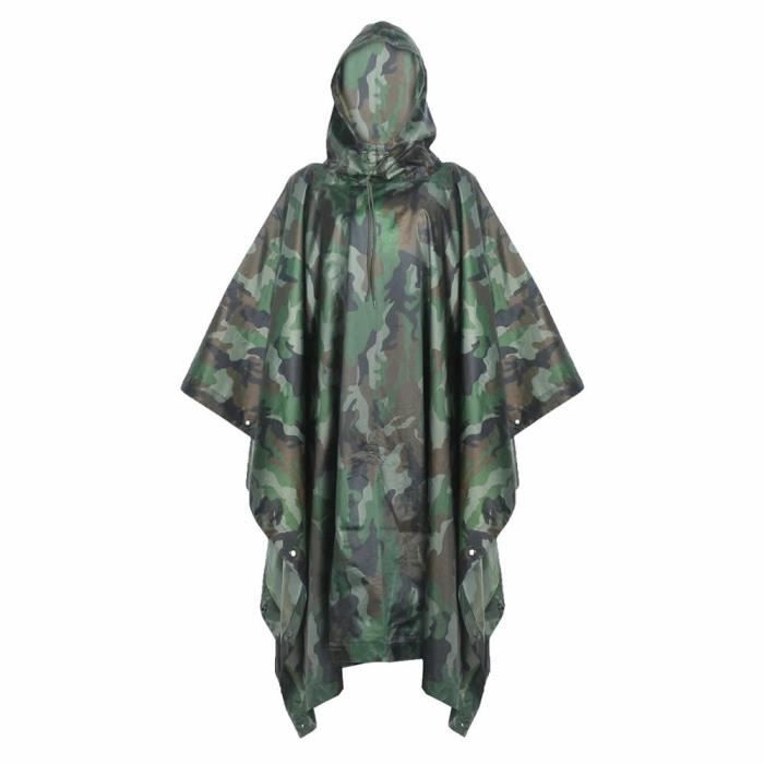 Poncho De Pluie Portable Jetable Etanche De Matériau Eva,Veste Pluie Imperméable Transparente