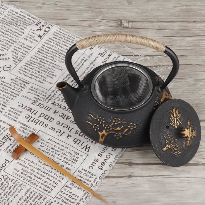 bouilloire à thé, théière en fonte anti-brûlure résistante à la corrosion, pour faire du thé pour faire bouillir du thé
