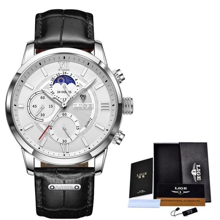 Montre Homme Digital LN LENQIN - Sport Étanche 50M - Chrono, Alarme, Rétroéclairage - Bracelet Silicone