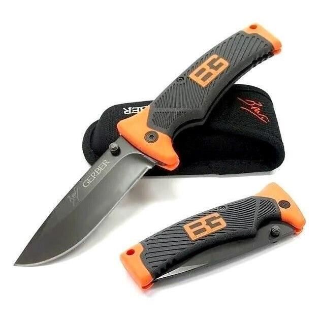 Couteau Pliant Gerber Bear Grylls à Etui Pêche Camping Chasse Randonnée