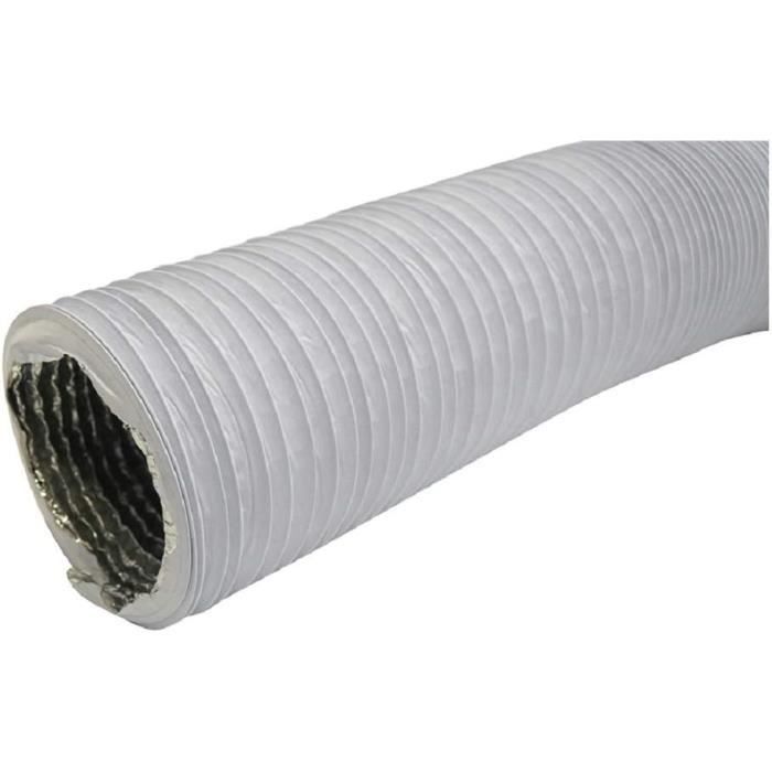 Tuyau Flexible Aluminium 5m 100mm - Pour Ventilation, Extraction, Gaine Ondulée, Livraison DHL Possible