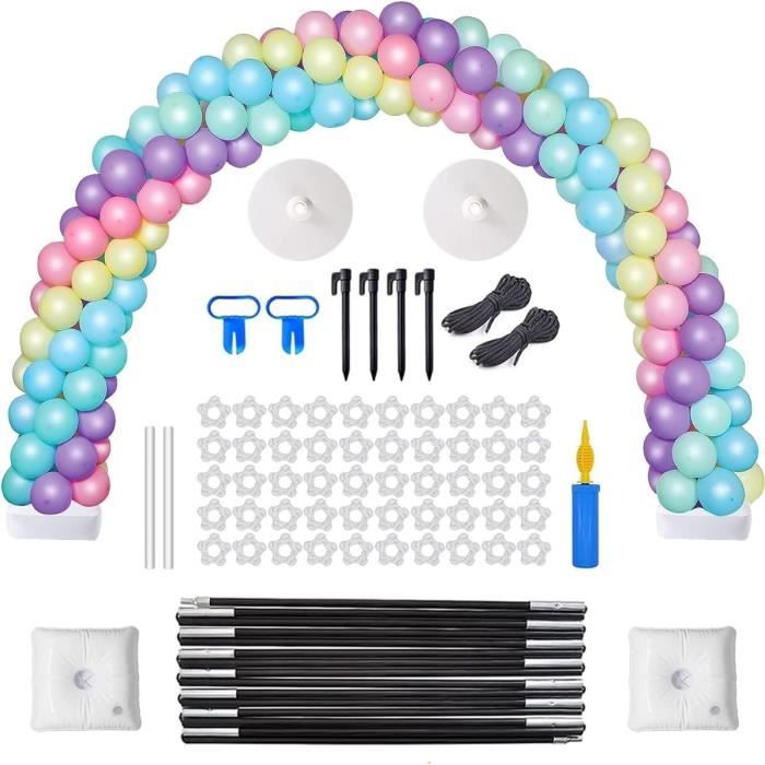 Kit Arche Ballons Pour Fête D'anniversaire Chien - 146 Ballons Latex + 3 Aluminium + Accessoires