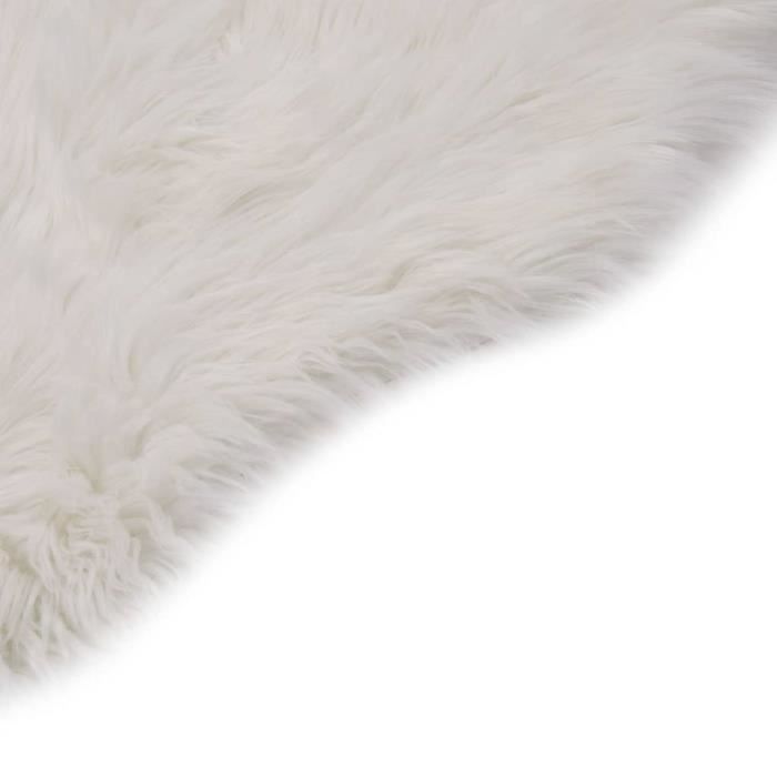 Tapis De Selle E.A. Mattes Platine Blanc - Contour Peau De Mouton - Taille AP M - Occasion
