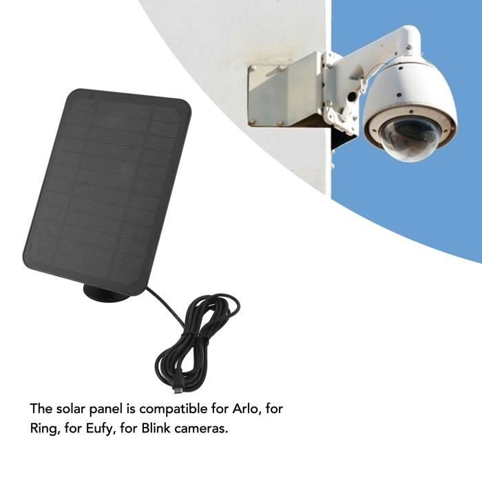 Panneau Solaire Pour Caméra De Sécurité - Chargeur Pro Type C - Neuf