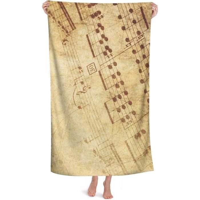 Serviette de bain microfibre 80 x 40 cm jaune | Plage / Piscine