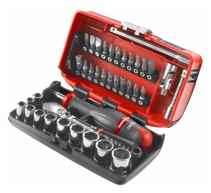 Coffret douilles 1/4 6 pans métriques 5,5 à 14mm - FACOM - RL.NANO1PB