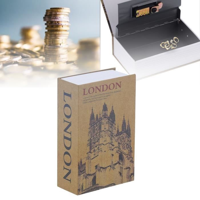 Set De 2 Boîtes Coffre-Fort Livres Décoratives Soleil Et Lune - Unimasa