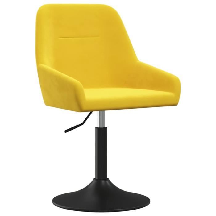Chaises À Manger Pivotantes Lot De 4 Jaune Moutarde Velours Vidaxl à Prix Chaises À Manger Pivotantes Lot De 4 Jaune Moutarde Velours Vidaxl à Prix