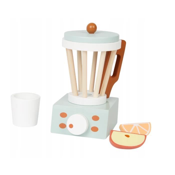 Blender Jouet En Bois – Set De Cuisine Imitation Avec Accessoires – Dès 3 Ans – Cadeau Éducatif Pour Filles Et Garçons