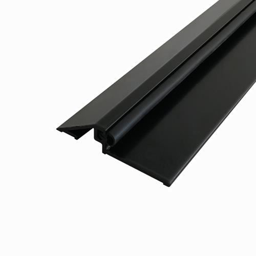 Profilé Plat Aluminium 40x2 Mm - Longueur 2,5 Mètres, Laqué Noir Mat RAL 9005 - Fabriqué En Italie