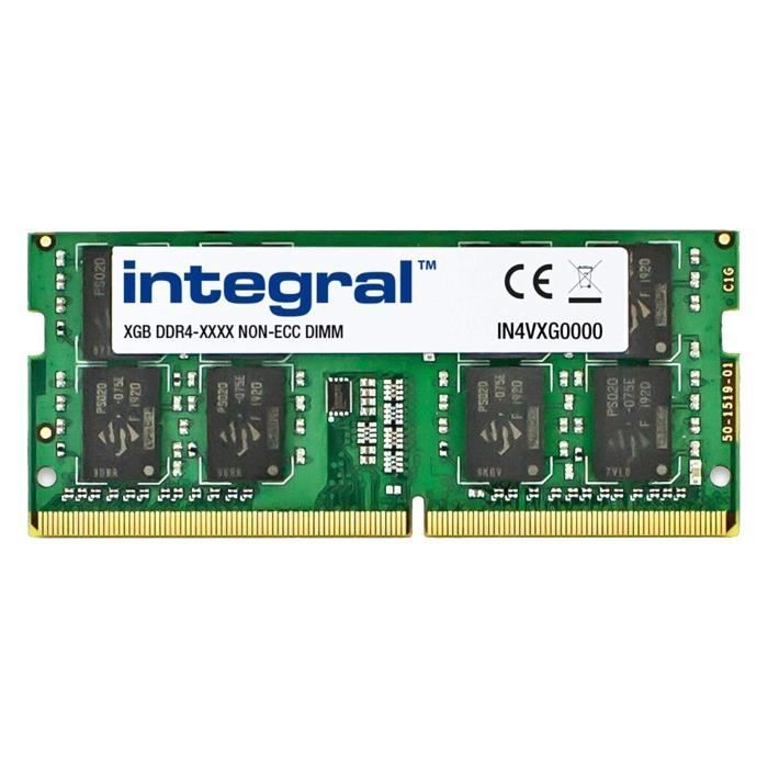 Mémoire SO-DIMM DDR4 2400MHz Integral, 16Gb (IN4V16GNDLRI)