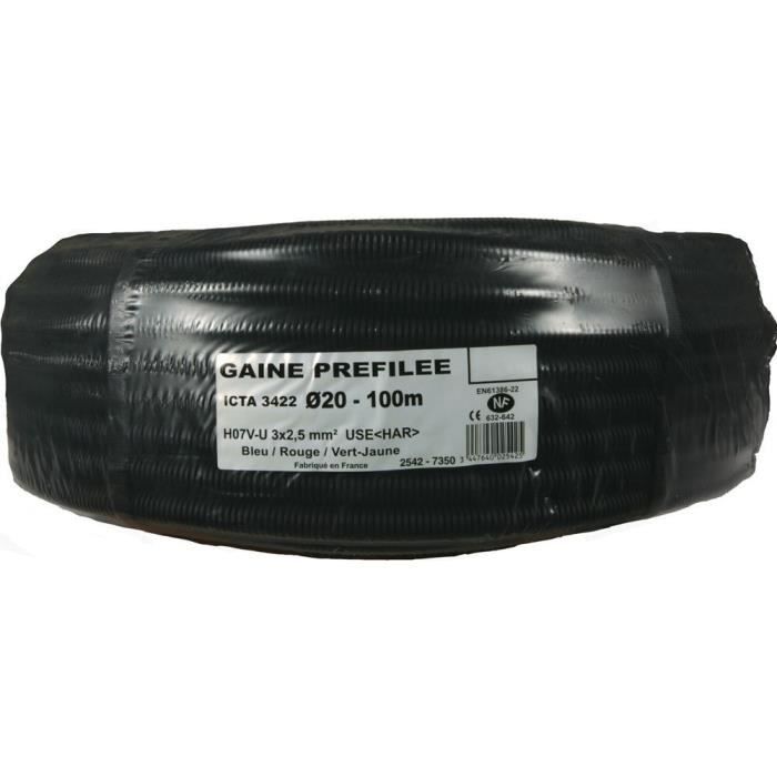 Gaine Préfilée Janoplast JAN004346 - Diamètre 20mm, Section 2,5mm², Rouleau 25m - 14