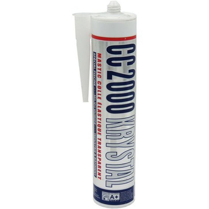 Mastic silicone CC2000 transparent spécial piscine krystal 290 ml ...