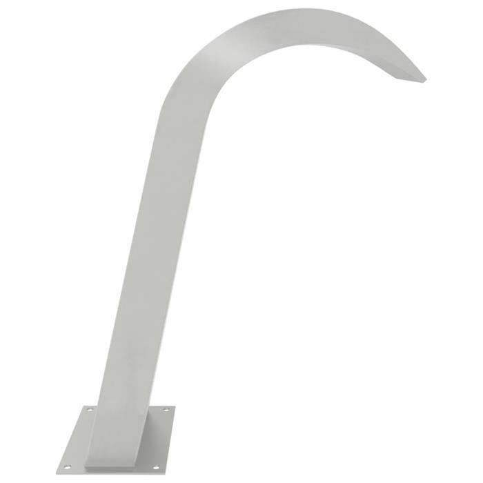 Fontaine De Piscine En Acier Inoxydable - Douche Cascade 60x30 Cm - Décoration Et Massage Pour Étang Ou Piscine