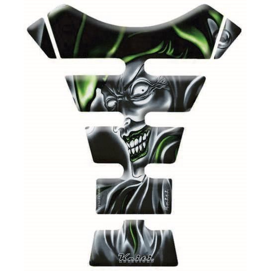 Protège réservoir moto 3D Joker Vert KT6500G Keiti® résine inaltérable