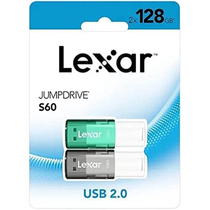 LEXAR Pack 2Cles Usb2 Jumpdrive S60 - vue 2