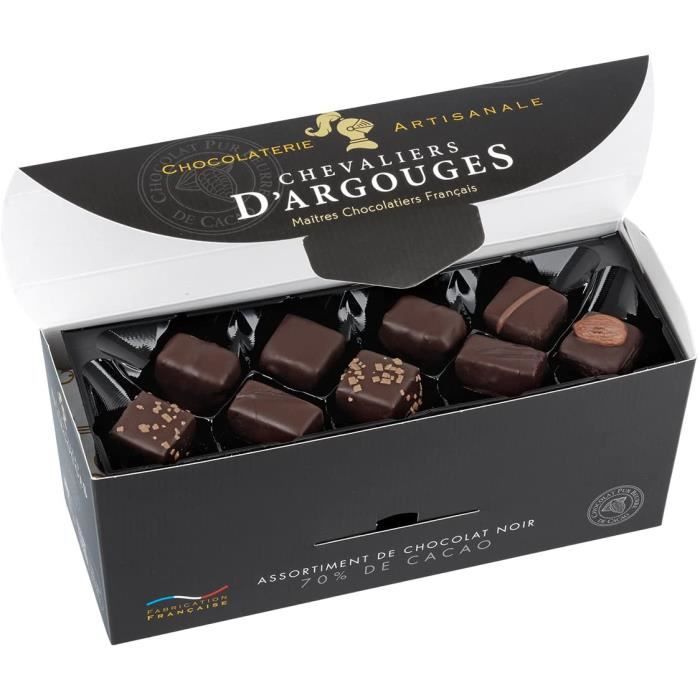Assortiment De Chocolat Et Echantillon - D Argouges Maîtres Chocolatiers  Français Chocolats Noir 70% Ballton - Cdiscount Au quotidien