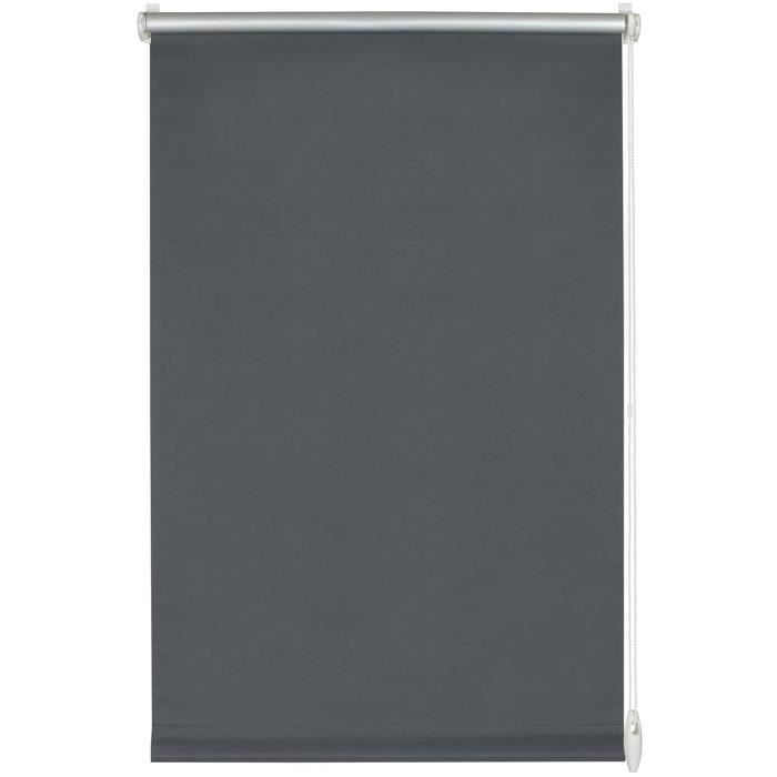 Store Thermique Enrouleur Sans Perçage 70x150 Cm - Revêtement Aluminium - Isolation été/hiver - Anthracite