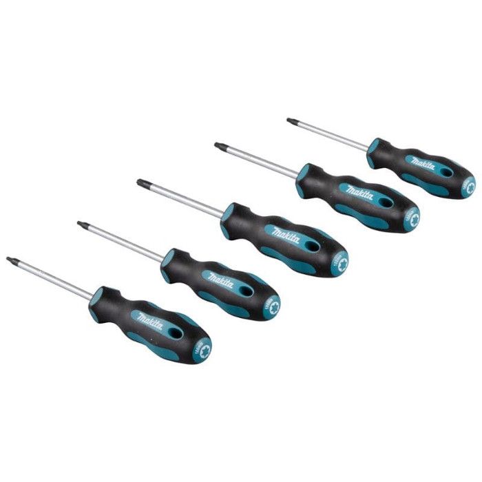 Jeu de tournevis 5 pièces : T10 T15 T20 T25 T30 x100mm Makita E 10534 - vue 6