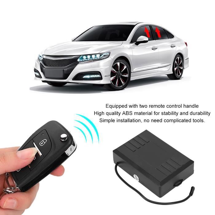Kit Verrouillage Centralisé Avec Alarme Voiture - 2 Télécommandes + Capteur Choc - Protection Antivol Universelle