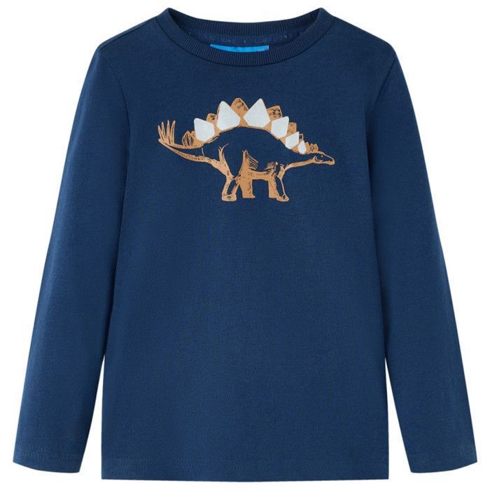 T shirt enfants à manches longues bleu marine 104