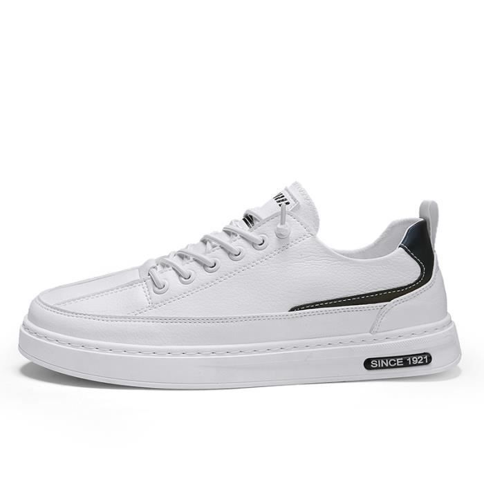 Baskets Homme Chaussures de sport 2021 Nouveau-Blanc Blanc - Cdiscount Chaussures
