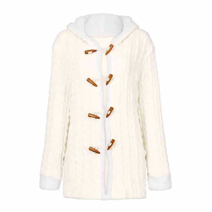 Manteau Viking Hiver épais Avec Capuche - Style Nordique, Fermeture Corne - Pour Cosplay, Déguisement Ou Tenue Chaude Décontractée