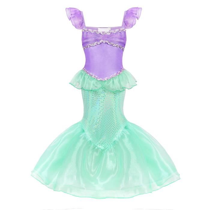 AmzBarley Jupe de Licorne/Sirène Fille Enfant Princesse Arc en Ciel