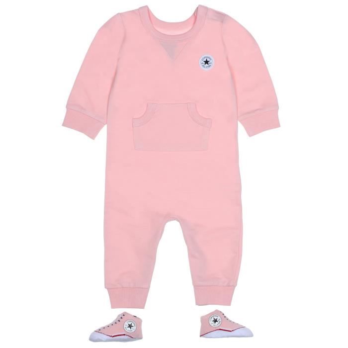 Ensemble Naissance 3 Pièces Converse Bébé Fille Rose - Cdiscount