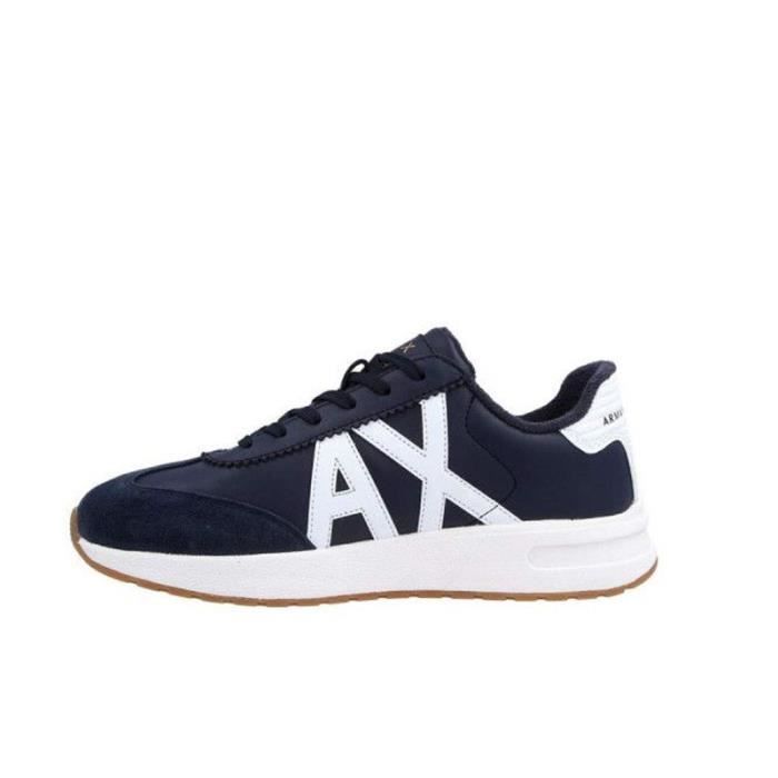 Armani Exchange Basket Armani Exchange - Réf. XUX071-XV234-K487 - Bleu - Tige en synthétique et en cuir suède