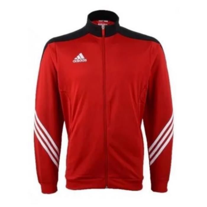 Veste de Survetement Rouge et Noir Homme Adidas Sereno 14 Rouge Cdiscount Pret a Porter