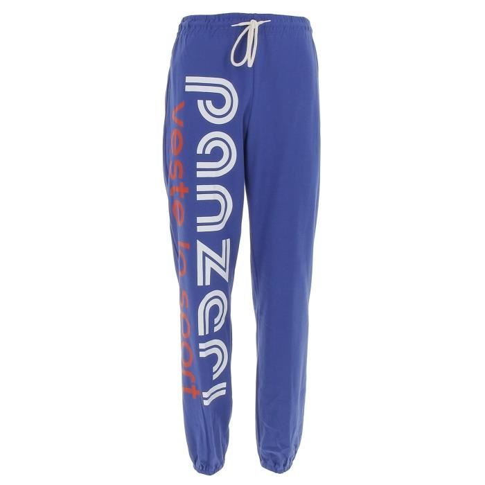 pantalon de survêtement indoor pour homme - panzeri - bleu - respirant