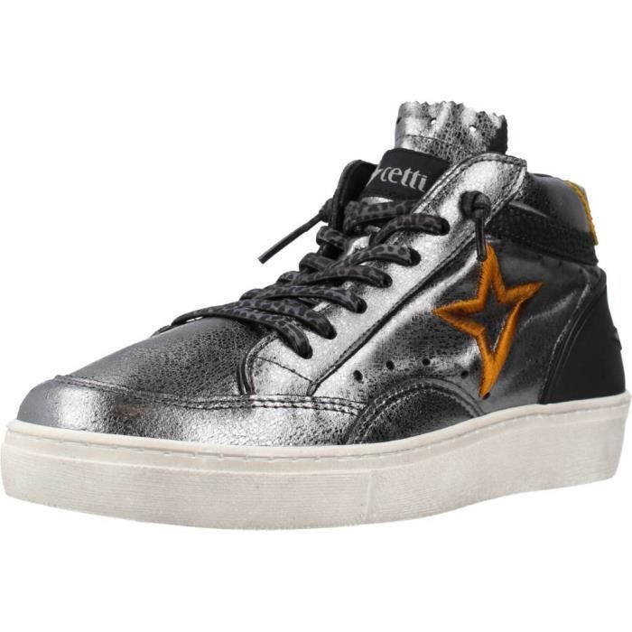 Cetti Basket Femme - CETTI - 139689 - Gris - Semelle Gomme - Lacets