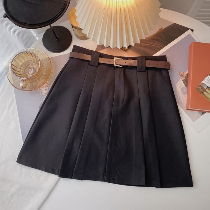 Jupe Crayon Coréenne Kfashion Asymétrique été Coton Noir Taille S - Neuve