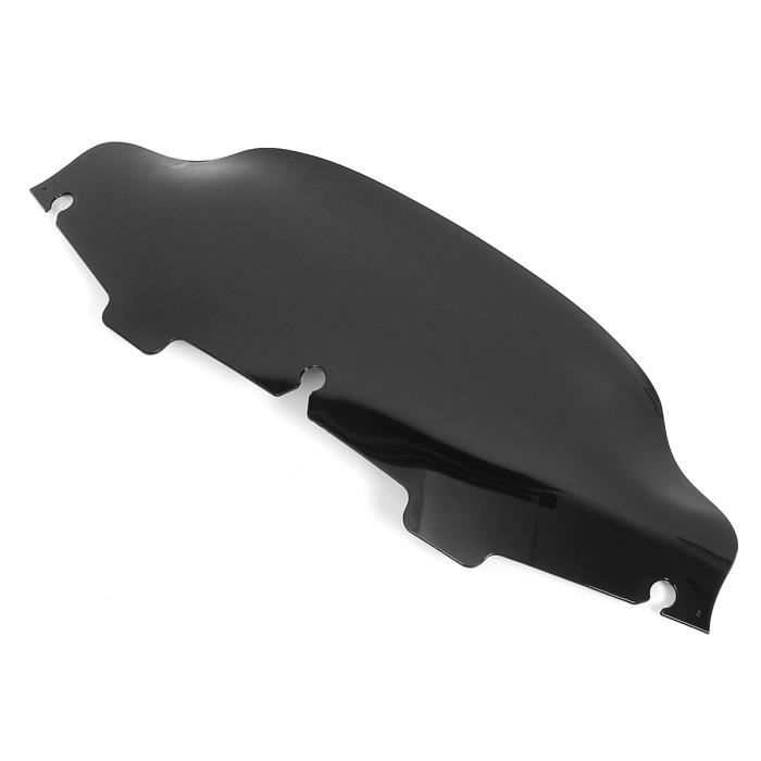 Pare-brise Wave 17,8 Cm Noir Pour Harley Electra Glide Street Touring 2014-2016 - Fumée Légère