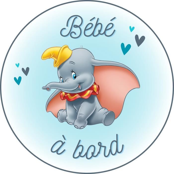 Sticker Bébé à Bord - Bébé Dumbo - Cdiscount Puériculture & Eveil bébé