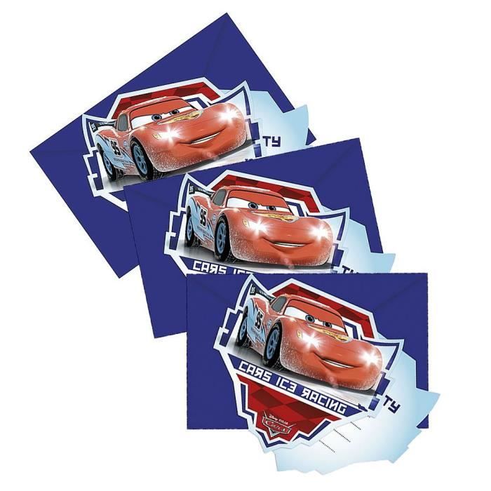 Disney Cars Party Anniversaire Cartes D Invitation Ice De 6 Pcs Achat Vente Faire Part Invitation Disney Cars Party Anniv Cdiscount