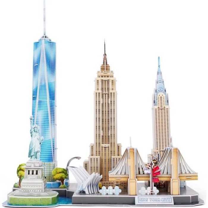 Puzzle 3D New York City - REVELL - 123 pièces - Matériau EPS