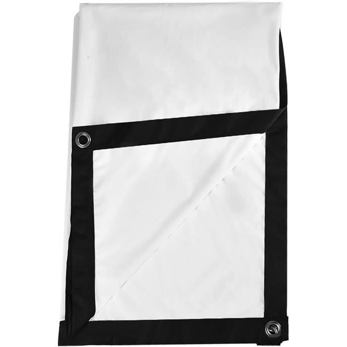 Écran De Projection Portable 100 Pouces - Tissu Polyester 4K HD - Format 16:9 - Pliable Pour Intérieur/extérieur