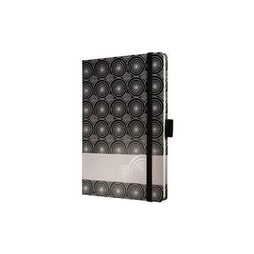 Carnet De Notes Jolie – Couverture Rigide Gris/rose, 174 Pages Lignées – Avec élastique, Signet Et Pochette – Format A5 - 2