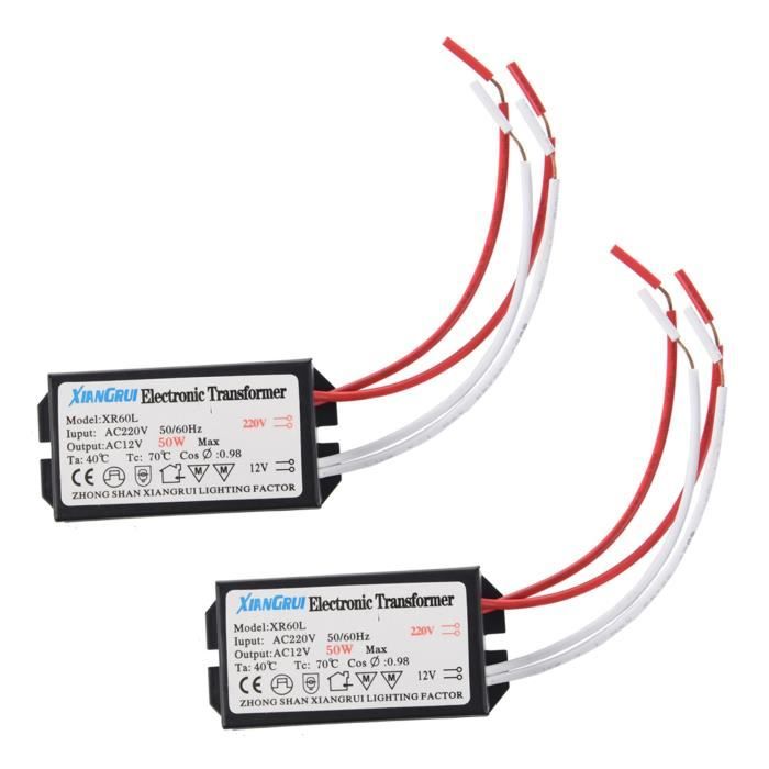 Transformateur Spécial Halogène 12V 60W graduable Transformateur Spécial Halogène 12V 60W graduable