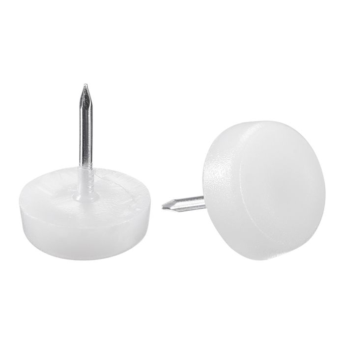 Lot De 50 Patins De Protection Pour Pieds De Meubles - Diamètre 16mm - En Plastique Blanc - Pour Chaises, Tables, éviter Les Rayures - Marque Uxcell
